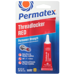 Permatex<span class="sup">®</span> Permanent Strength Threadlocker Red, 6 ML