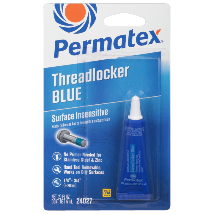 Permatex<span class="sup">®</span> Surface Insensitive Threadlocker Blue, 6 ML