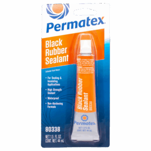 Permatex<span class="sup">®</span> Black Rubber Sealant, 1.5 FL. OZ