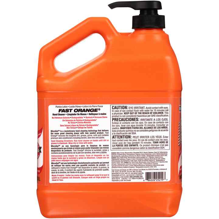 Permatex Fast Orange, Pumice Lotion Hand Cleaner - 1 Gallon Pump Garage  Mechanic
