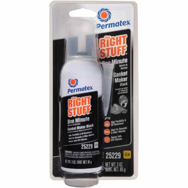 Permatex<span class="sup">®</span> The Right Stuff<span class="sup">®</span> Black 1 Minute Gasket Maker, 3 OZ