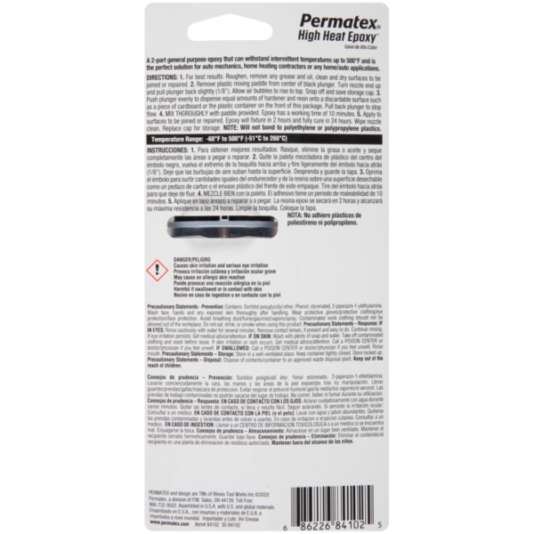 Permatex<span class="sup">®</span> 500° High Heat Epoxy, 25 ML - Image 2