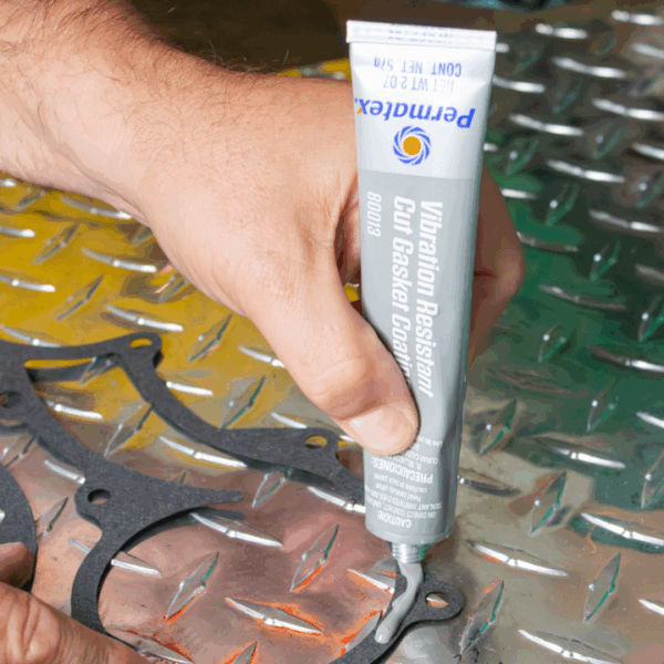 Permatex® Grey Cut Gasket Coating, 2 oz, 80013 - Image 3