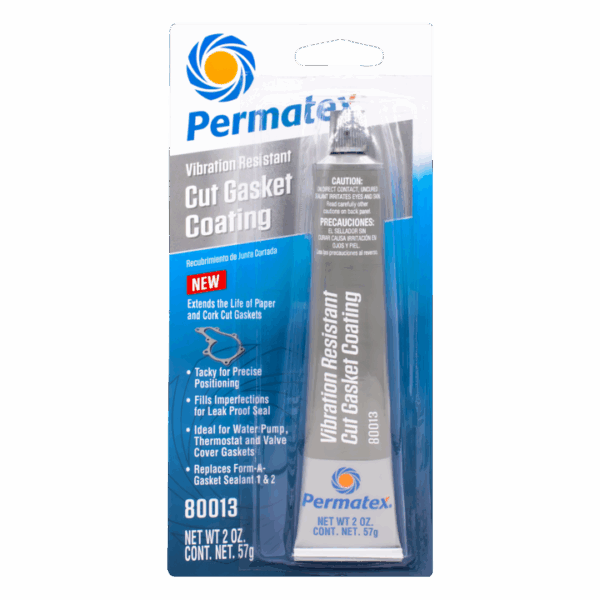 Permatex® Grey Cut Gasket Coating, 2 oz, 80013