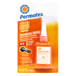 Permatex<span class="sup">®</span> The Right Stuff<span class="sup">®</span> Rapid Cure High Strength Removable Threadlocker Orange, 10 ML